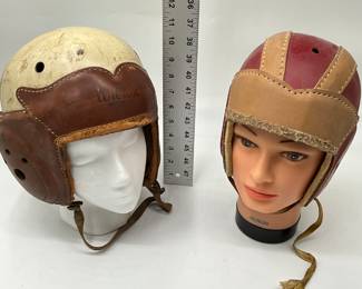 vintage leather football helmet
