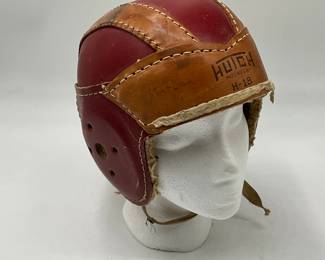 vintage leather football helmet