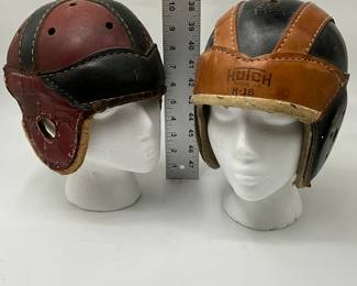 vintage leather football helmet