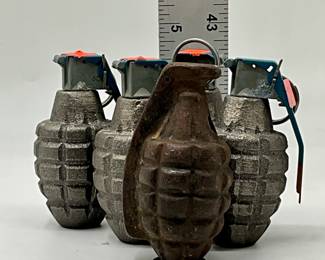 Trench Art dummy grenades