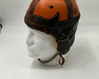 vintage leather football helmet