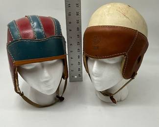 vintage leather football helmet