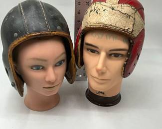 vintage leather football helmet