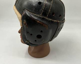 vintage leather football helmet