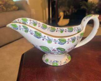 Early ironstone gravy boat