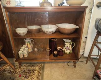 MCM glass front cabinet