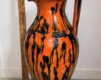 Signed Joe Owen Rebecca pitcher - 22 1/2"