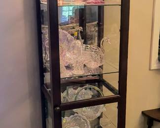 Lighted curio cabinet