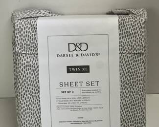 Twin XL bed sheets. Perfect for college bound youth