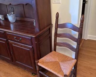 3 ladder back chairs