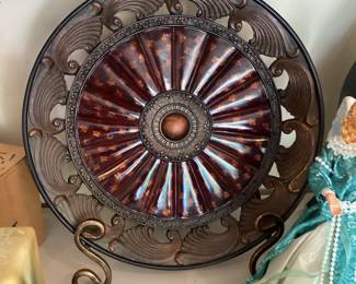 Dark Brown Ceramic Plate