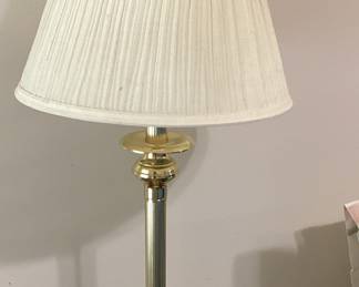Table Lamp Gold Base White Shade