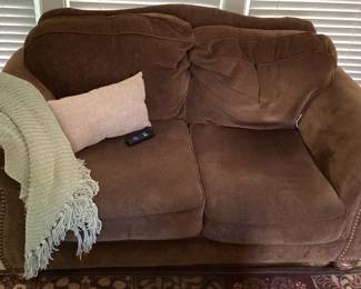 Brown Love Seat