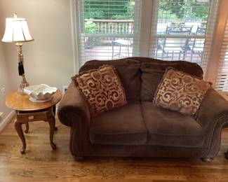 Brown Love Seat