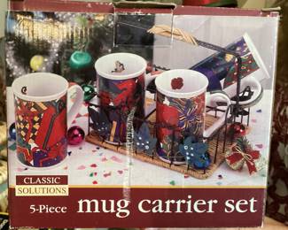 Set of 4 Mugs and Stand