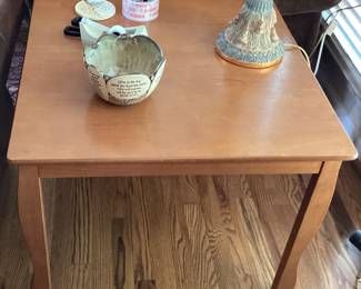 Square Wood Side Table