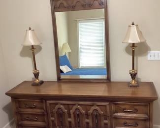 Dresser with Mirror 6 drawers