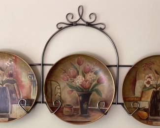 Set of 3 Decorative Plates with Hanger