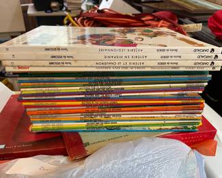 Vintage set of 1980s Asterix paperback comics
