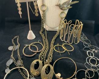 Costume pieces silver and brass