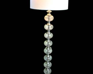 Stacking glass ball floor lamp