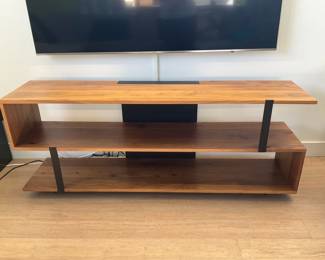 Wood and metal console table