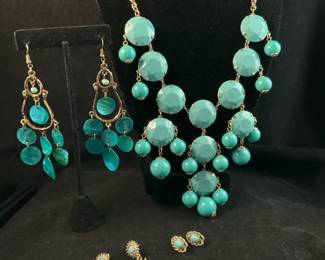 Faux turquoise pieces