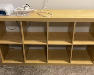 Wood cube storage case