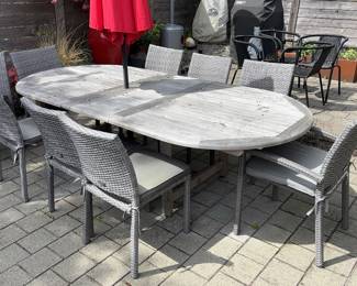 Scancom teak outdoor table and chairs