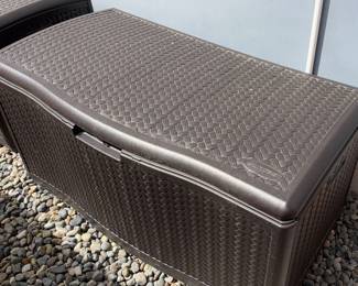 Exterior storage bins