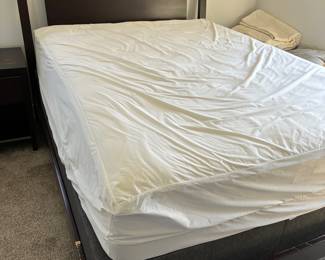 Queen size bed and headboard