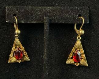 Gold earrings