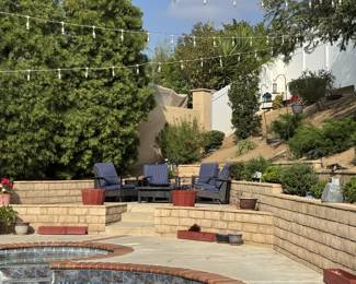 Propane Fire Pit and Chairs