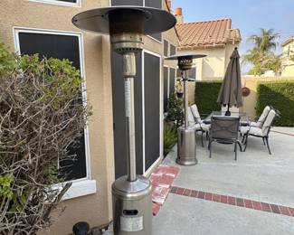 Heat lamps and propane tanks