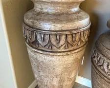 Distressed Large Pottery Vase