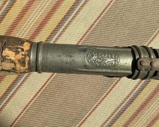 Antique fishing pole handle