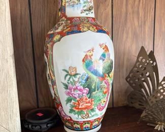 Very large old cloisonné vase