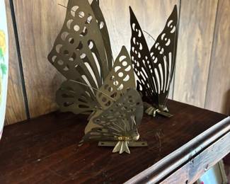MCM brass butterflies 