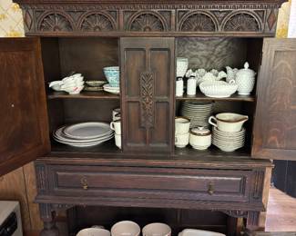 China cabinet (first floor) matching buffet and table (8’) with chairs