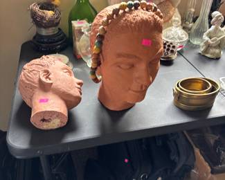 Terracotta clay Art head 