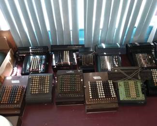 Vintage adding machines