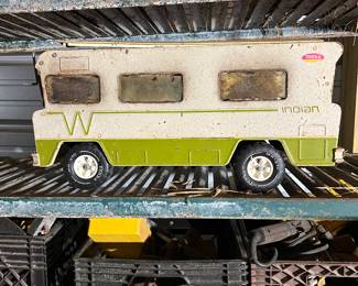 Toy Winnebago complete with shag carpet!