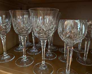 Waterford Water Glasses and Wine Glasses