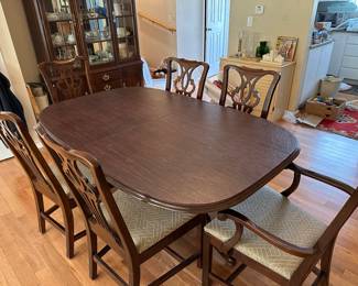Table Shown with pads on table