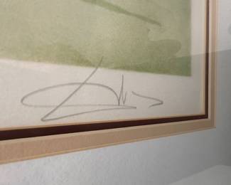 Dali Signature in Pencil