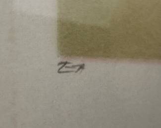 E.A. on Salvador Dali Art - Hand signed Lithograph - EA is an Edition mark - most likely indicating 1973