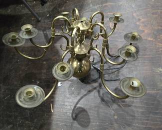 Brass Chandelier (needs love)