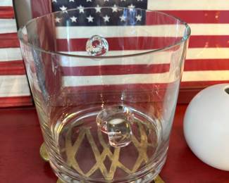 Tiffany & Co glass ice bucket