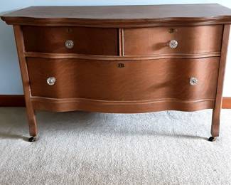 Antique Oak 3 Drawer Dresser