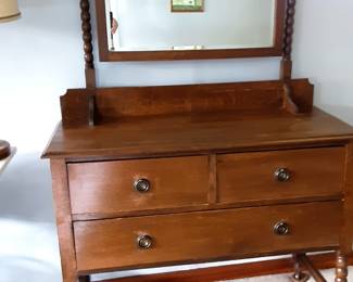 Antique Oak Dresser w/ Mirror